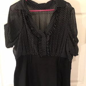 Black pencil dress size22
